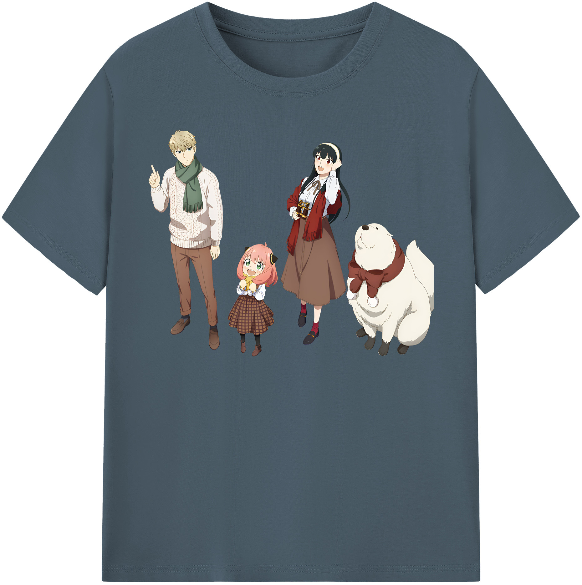 （画像用） SPY×FAMILY间谍家家酒 綿100％半袖Tシャツ（フロントプリント）